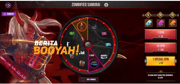 Spin Zombified Samurai FF