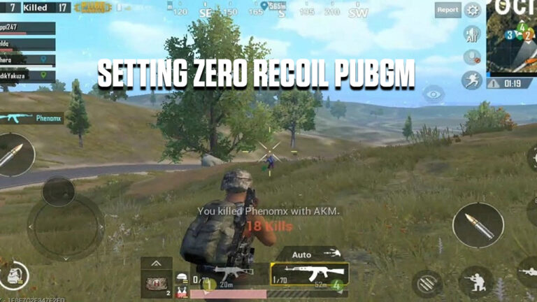 Setting zero recoil PUBG Mobile