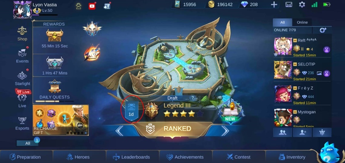 PUSH RANK AKHIR SEASON  MOBILE LEGENDS