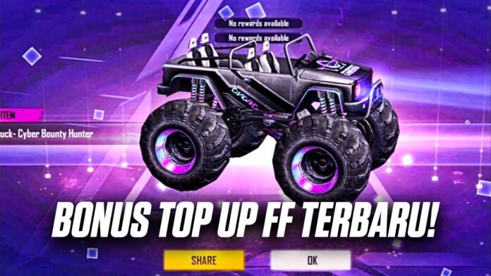 BONUS TOP UP FF MONSTER TRUCK CYBER BOUNTY HUNTER top up ff Monster Truck Cyber Bounty Hunter