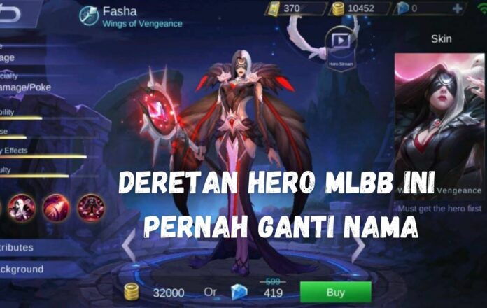 Deretan Hero MLBB Ganti Nama Deretan Hero MLBB Ganti Nama