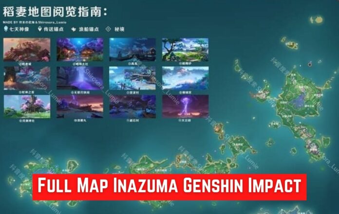 Full Map Inazuma Genshin Impact Full Map Inazuma Genshin Impact