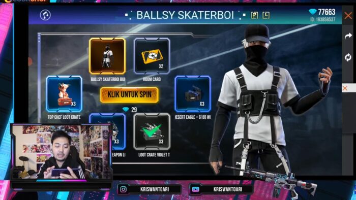 ballsy skaterboi hacker store FF Agustus