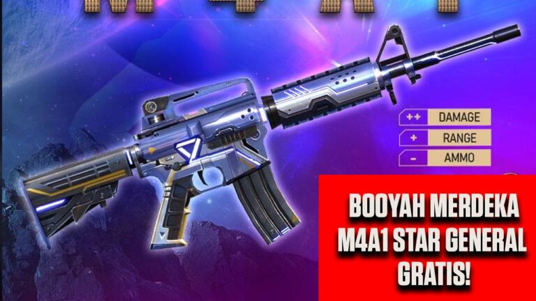m4a1 star general gratis booyah merdeka ff