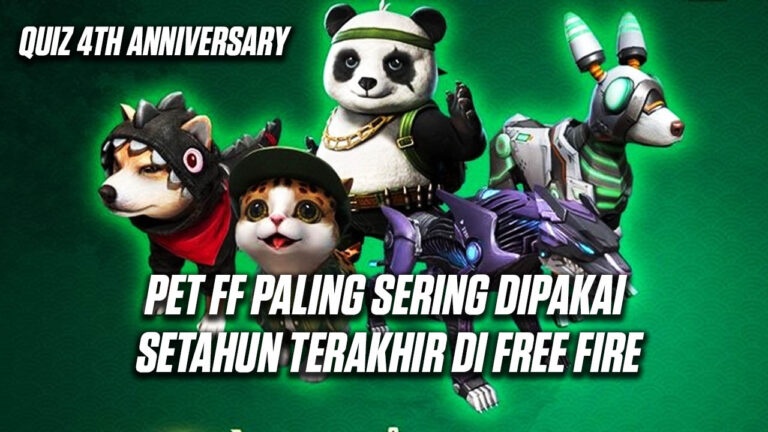 Pet Paling Banyak Dipakai Setahun Terakhir di Free Fire