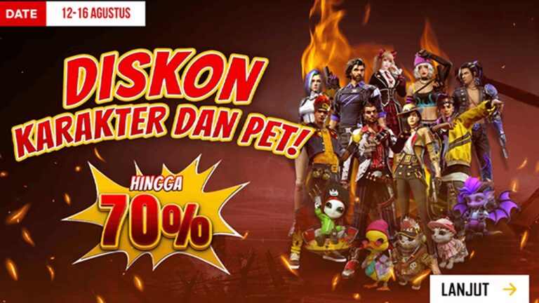 karakter pet ff diskon 70%