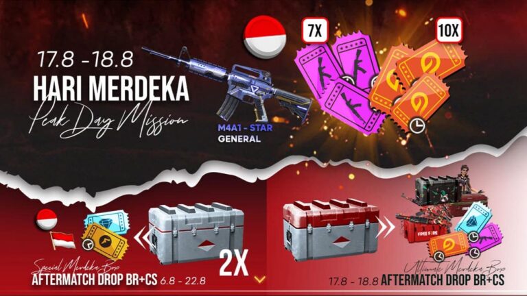 Hadiah peak day booyah merdeka ff