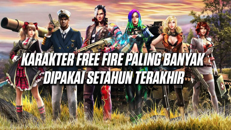 karakter paling banyak dipakai setahun terakhir free fire