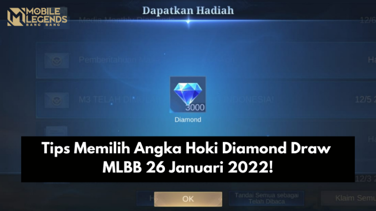 Tips Memilih Angka Hoki Event Diamond Draw MLBB 26 Januari 2022!
