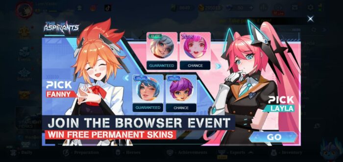 Event Skin Gratis The Aspirants