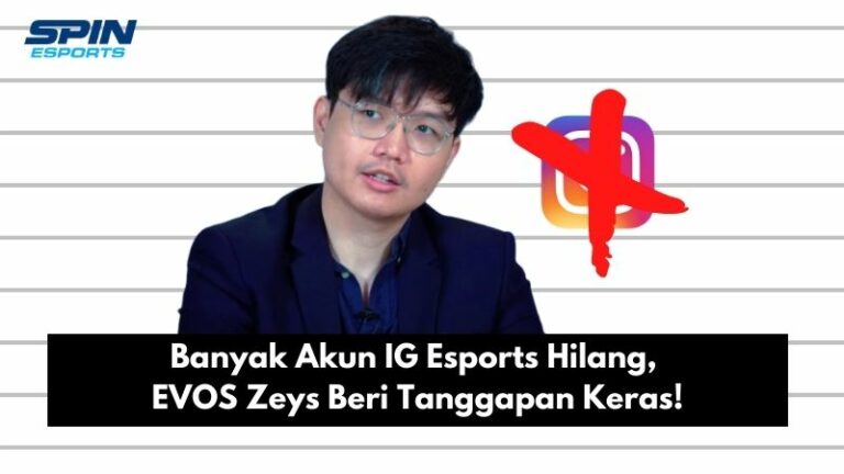 Banyak Akun IG Esports Hilang, EVOS Zeys Beri Tanggapan Keras!