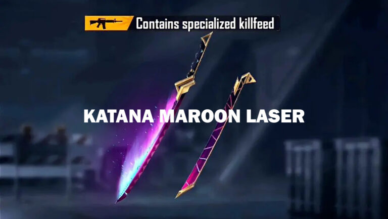 katana maroon laser ff