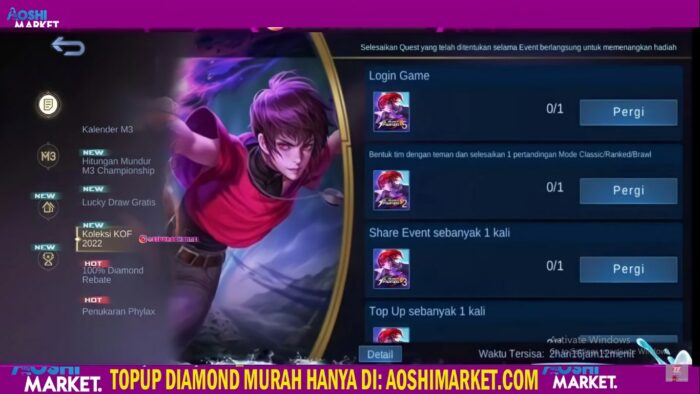 Quest Event KoF Bingo