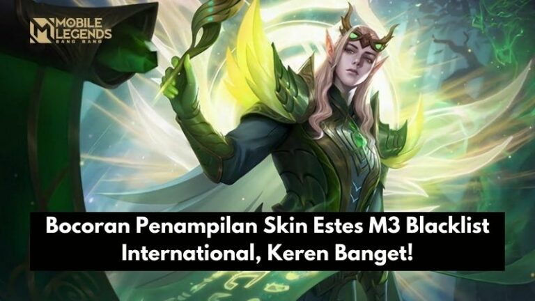 Bocoran Penampilan Skin Estes M3 Blacklist International, Keren Banget!