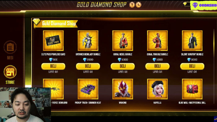 gold diamond shop ff