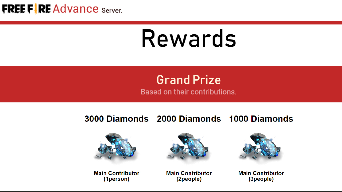 FF Advance Server Juli 2022 Diamond Gratis
