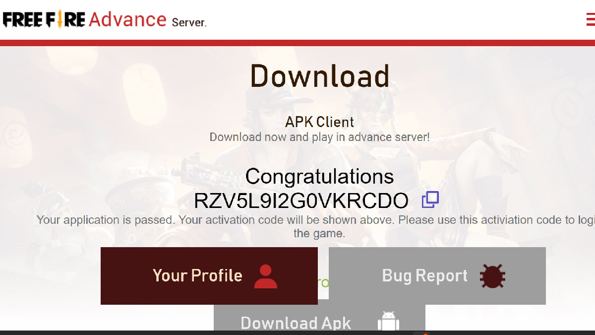Download FF Advance Server APK OB35