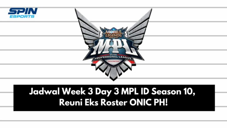 Jadwal Week 3 Day 3 MPL ID Season 10, Reuni Eks Roster ONIC PH!