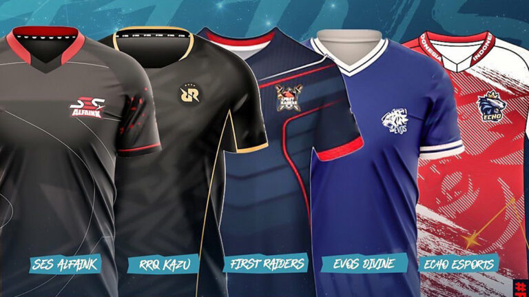 Jersey EVOS hingga RRQ FF Gratis