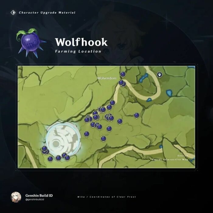 Lokasi Wolfhook Genshin Impact