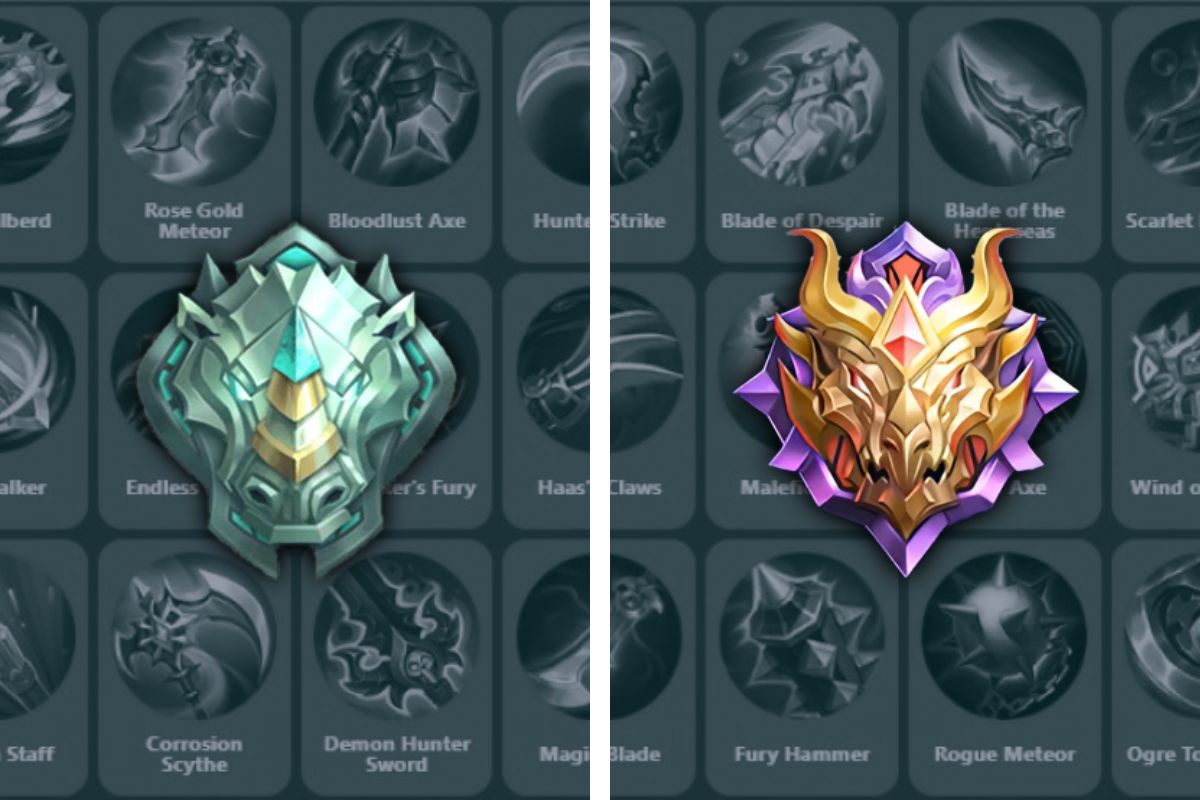 Item rank. Мобайл легенд мифик. Ban Mythic mobile Legends.