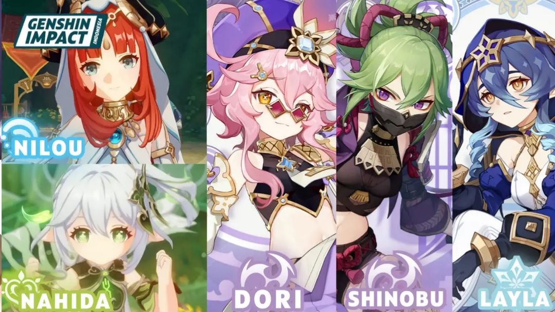 Bocoran Karakter RateUp Banner Nahida & Nilou Genshin Impact 3.6