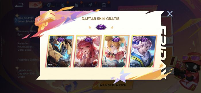 Honor Of Kings Skin Gratis