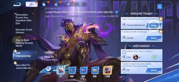 Skin Zhou Yu Gratis