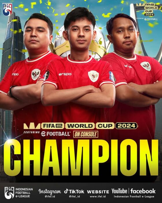 Timnas Efootball Indonesia Juara Dunia