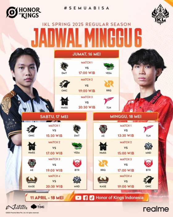 jadwal week 6 IKL Spring 2025