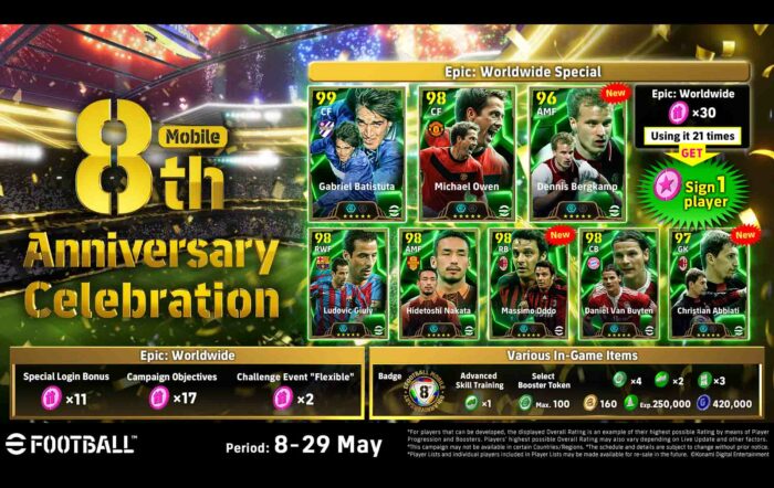 eFootball Mobile Pemain Epic Gratis
