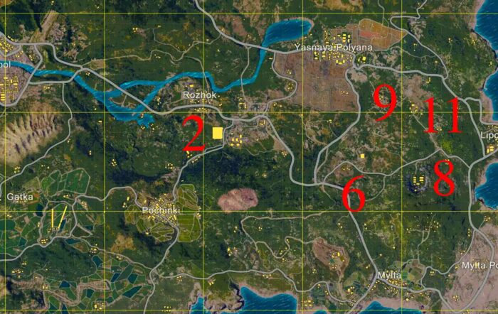 Map Erangel PUBG Mobile