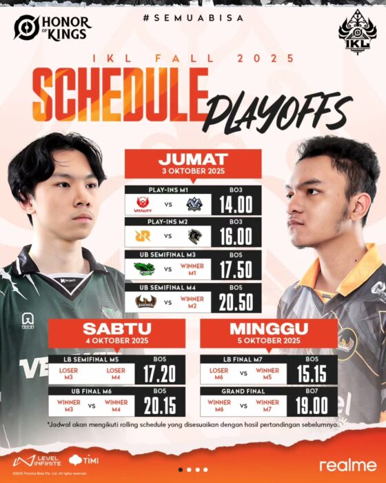 Jadwal Playoff IKL Fall 2025