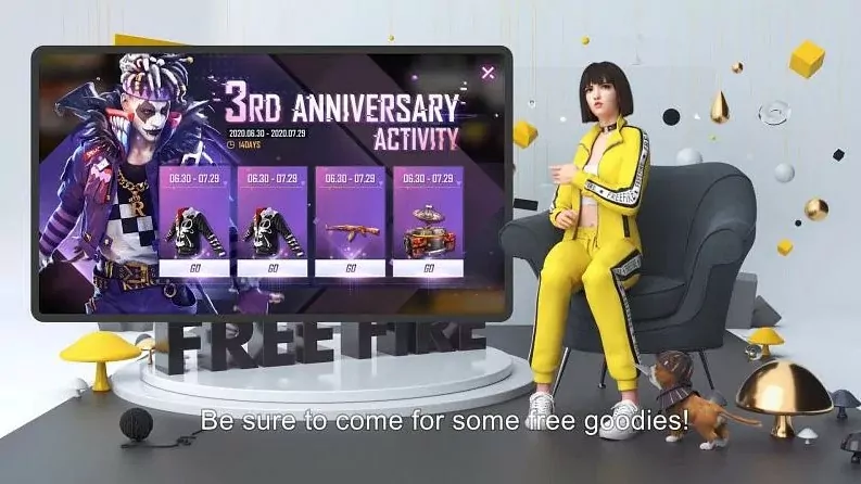 Tangga Ulang Tahun Free Fire