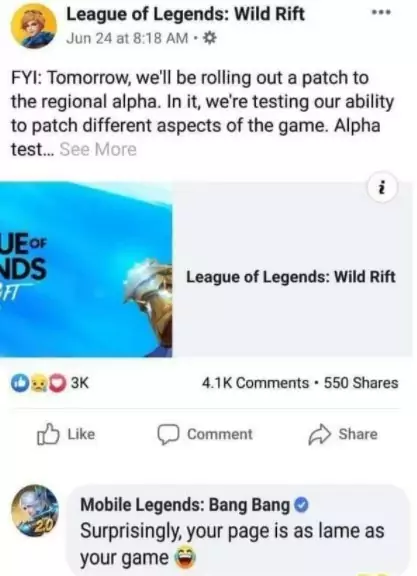 Mobile Legends Filipina LoL Wild Rfit