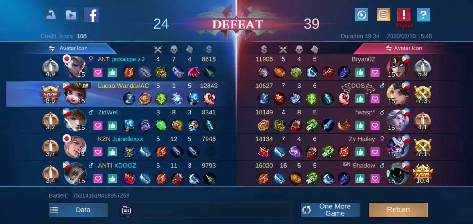 solo rank mobile legends season 18