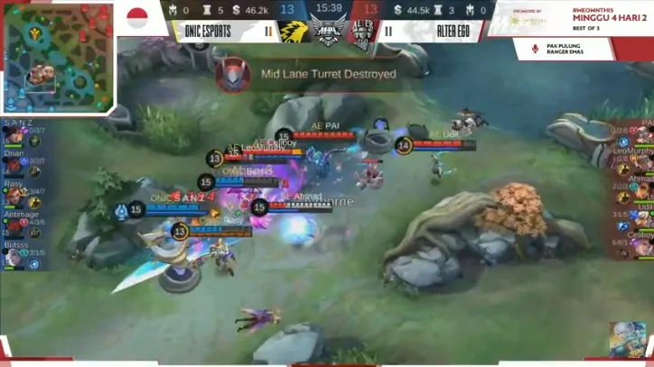 Esmeralda Ahmad AE Vs ONIC Esports