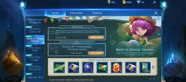Event Back to School Mobile Legends