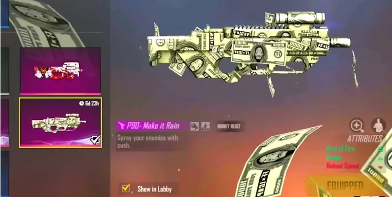 P90 Make it rain FF