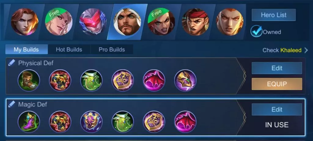 Magic Defense Build Khaleed Tank