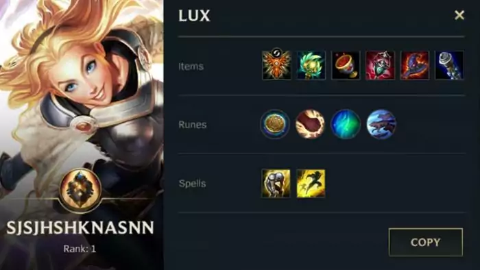 Build Lux Terbaik LoL Wild Rift