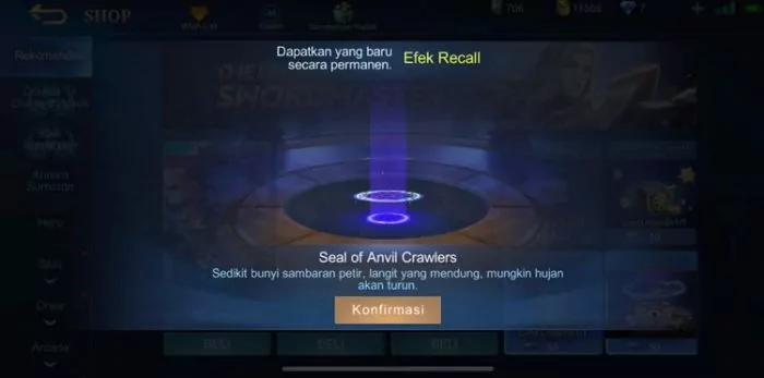 efek recall tas tas tas