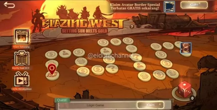 event terbaru blazing west ml