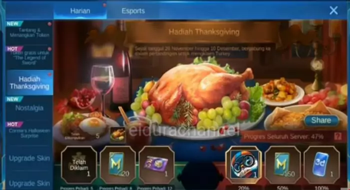 skin gratis ml event thanksgiving
