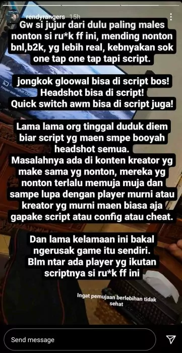 ruok ff cheat Rendy Rangers
