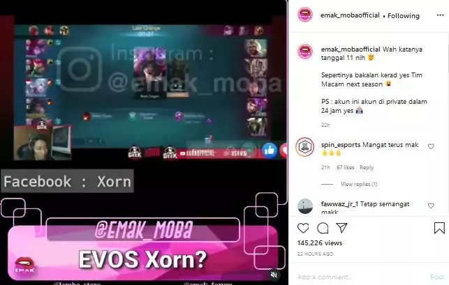 evos legends xorn