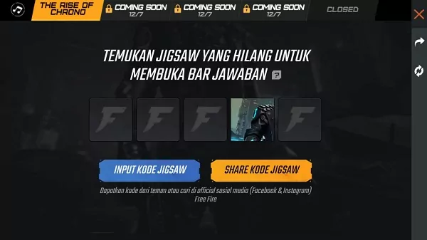 EventKode Jigsaw Free Fire