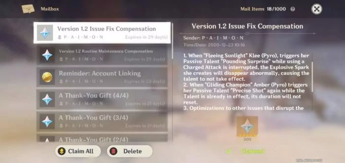 Primogems Genshin Impact Free 1
