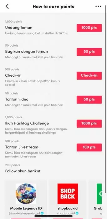 Inilah list task yang harus dikerjakan