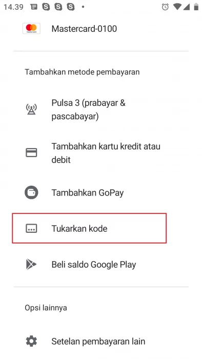 Cara Redeem Google Play